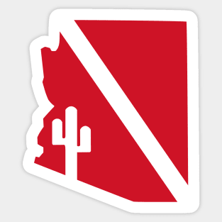 Request for amrix11 - Red Cactus Flag Sticker